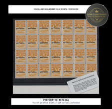 REPLICA of Sheet 1934 - Basutoland - OFFICIAL - 6d