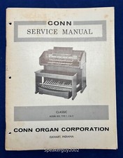 Original Conn Organ Service Manual / Classic 825 Type 1 2 3 -- CS1