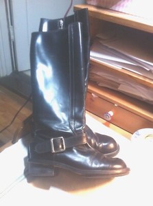 chloe leather boots