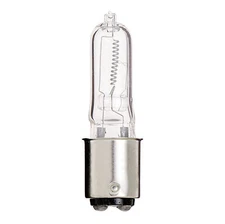 Satco S3122 S3489 150Q/CL/DC 150W Watt Clear T4.5 DC Bayonet BA15d Base
