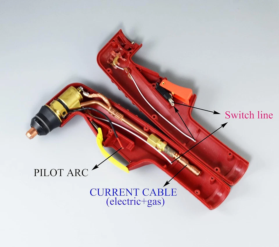 Cuerpo de cabezal de antorcha cortador de plasma IPT-60 PT60 Foto 2 de 4