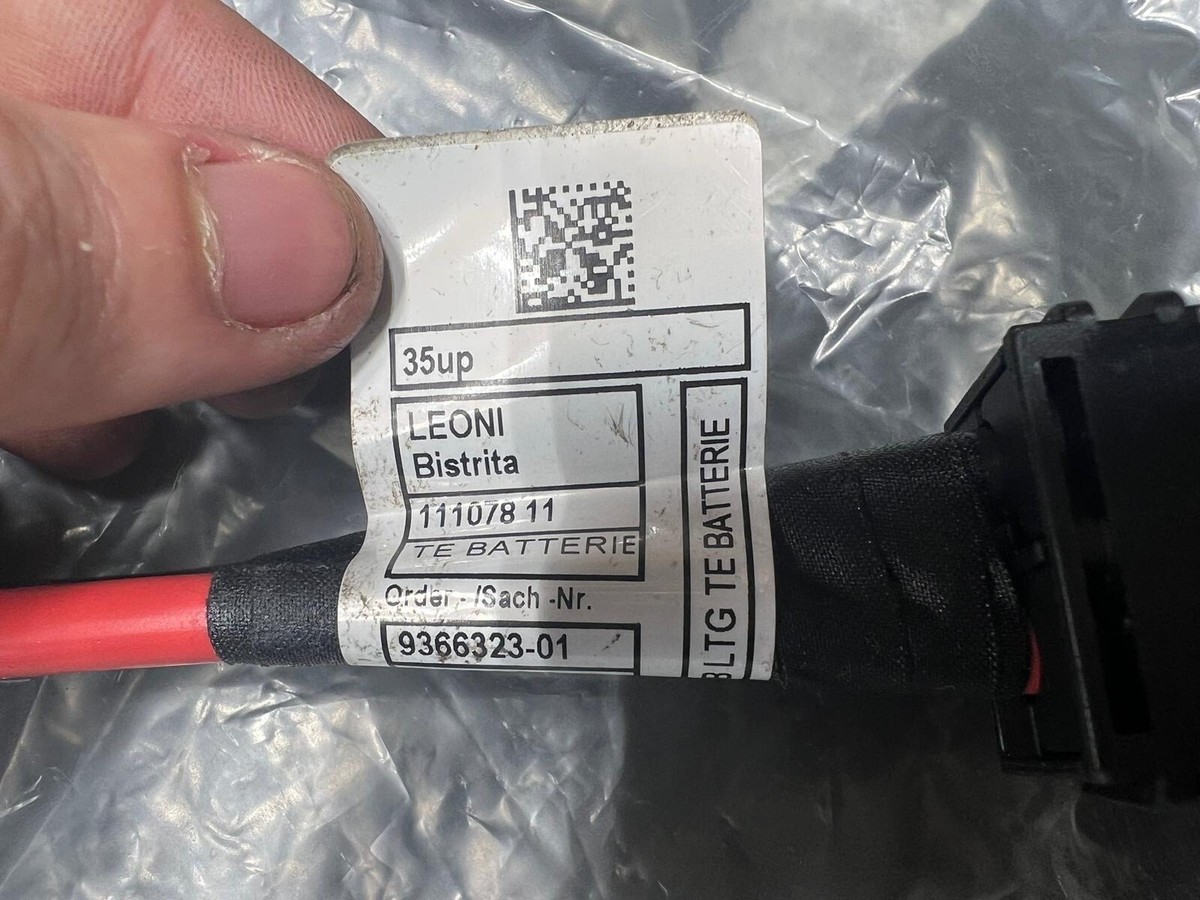 NEW OEM BMW 5 G30 BATTERY KILL SWITCH WIRING HARNESS