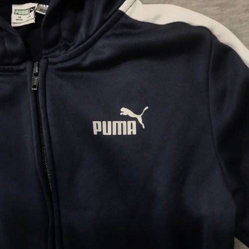 Puma Boys Size Small (7-8) Hoodie, Full-Zip Fleece Pockets Sweatshirt Longsleeve - Picture 6 of 9