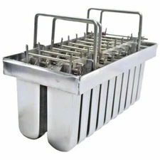 TechTongda 20pcs 108ml High Quality Stainless Steel Ice Lolly Mold Type 2 New   