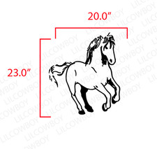 Pegatina De Vinilo Ecuestre - Calcomanía De Pared De Caballo Para Coche, Remolque O Cualquier Superficie Lisa