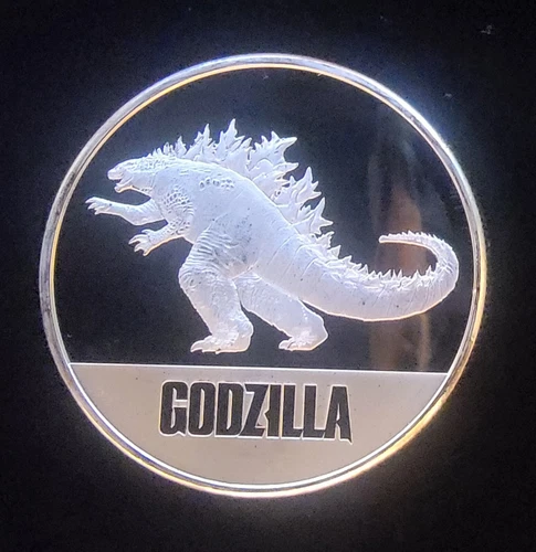 2021 GODZILLA vs Kong Niue Mint Bullion Rare-999 Silver 1 Oz Ounce Art Bar Round
