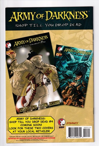 Army of Darkness: Shop Till You Drop Dead (2004) #3 | 2005 Dynamite | High Grade - Picture 2 of 2