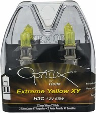 Hella H71071342 Optilux Xy Series H3c Xenon Yellow Halogen Bulbs 12v 55w 2 Pack