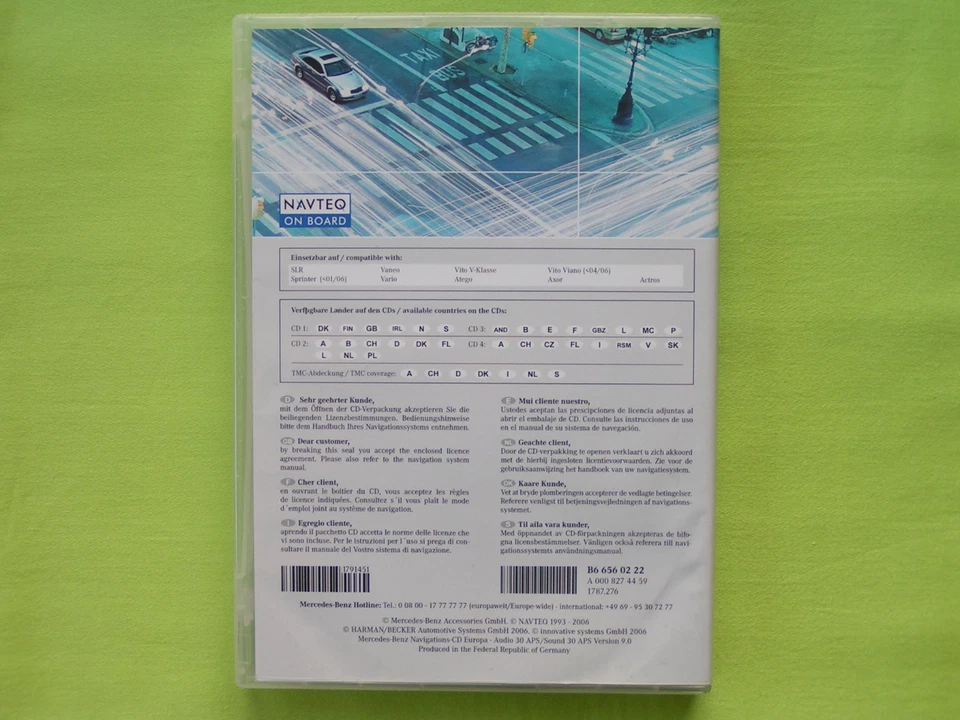 CD NAVIGATION MERCEDES BENZ AUDIO SOUND 30 APS 2006 SLR SPRINTER VITO VIANO GELB - Bild 2 von 3