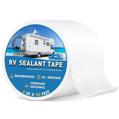RV Roof Sealant Tape, 4 Inch X 50 Feet RV Repair Tape for Camper Trailer Boat Se