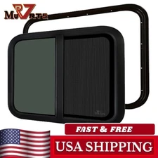 30"Wx 20"H RV Window Horizontal Slide Replacement Camper Trailer w/Trim Ring DOT