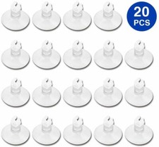 20 Pcs Aquarium Clear Suction Cup Airline Tube Holders Clips Clamps  suction c