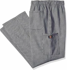 NWT DICKIES UNISEX CARGO STYLE CHEF PANTS IN HOUNDSTOOTH DC12
