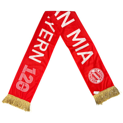 FC Bayern München Schal 120 Jahre FCB Bayern Fayern 2020 Fanschal Oldschool Rot