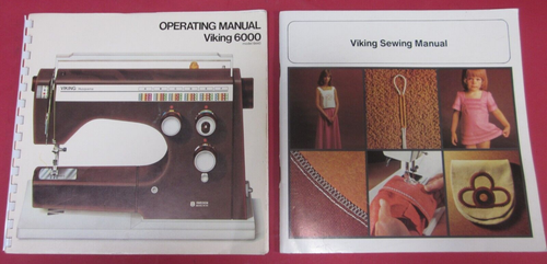 Viking Husqvarna 6000 6040 operating manual + sewing manual books