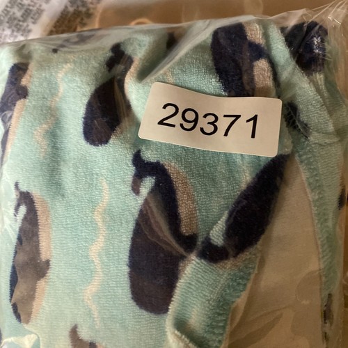 Pottery Barn Hoodie Girls 8-10 Blue Whale Print V-Neck Hooded Long Sleeve Fleece - Picture 8 of 8