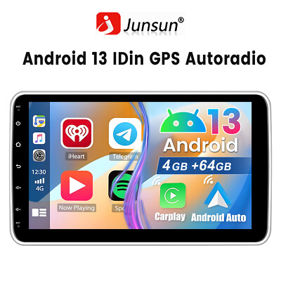 10'' Android 13 DAB+ Autoradio 1 DIN GPS Navi WIFI 360° Drehbar Bildschirm 4GB+64