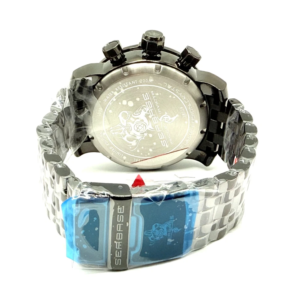 NOVO RELÓGIO INVICTA Sea Base 38229 53mm 5050.E Quartzo 3 Anos de Garantia CAIXA - Imagem 4 de 4