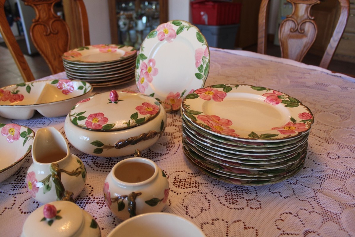 Franciscan Desert Rose Vintage Pottery Made In USA 43 Piece