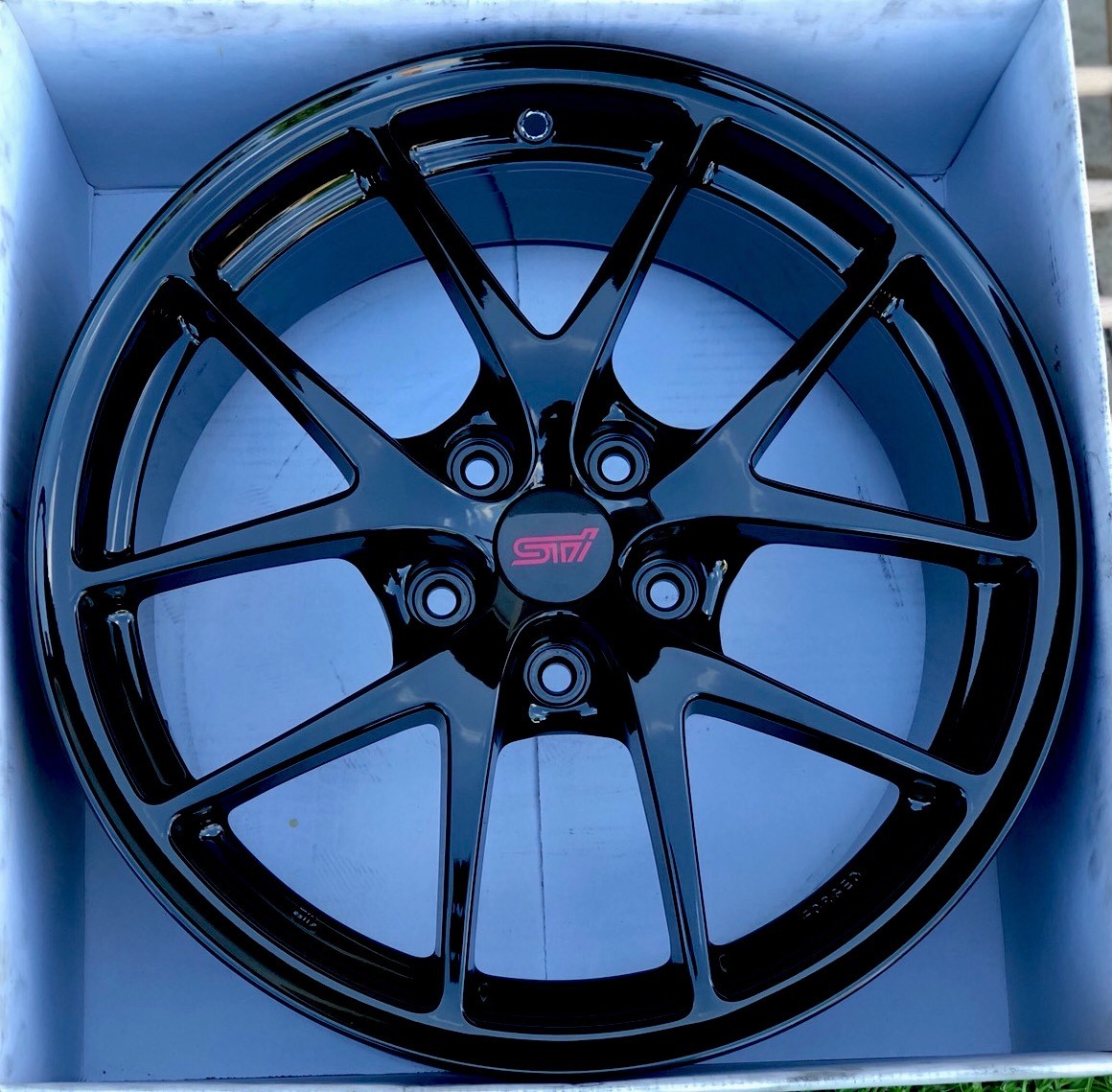 Subaru Sti Oem Wheel rim Factory OEM Black 18” 18x8.5 +55 5x114.3