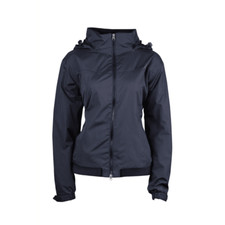 Dublin Trinity Womens Waterproof Blouson Jacket With Zip Pockets - Navy Blue