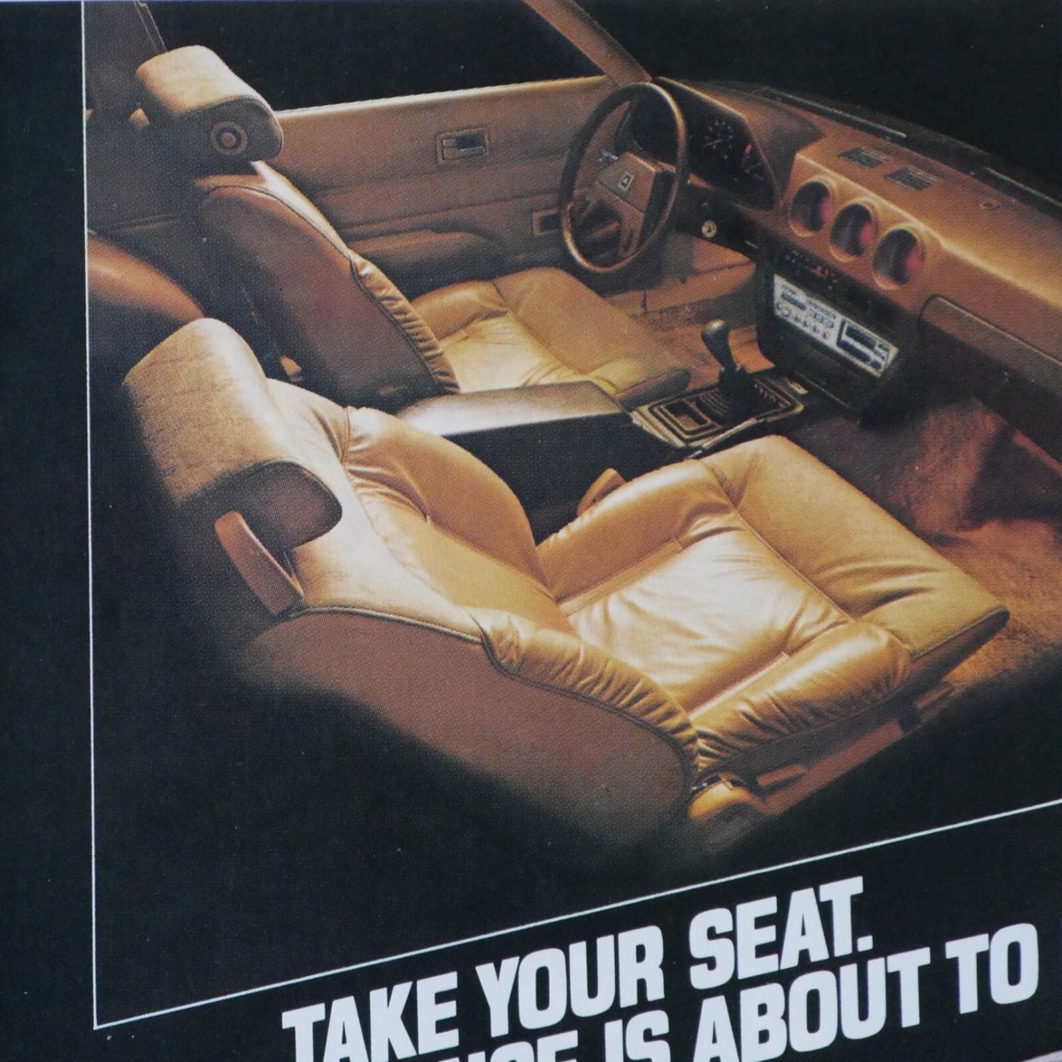 1982 Datsun 280 ZX Vintage Take Your Seat Original Print Ad 8.5 x