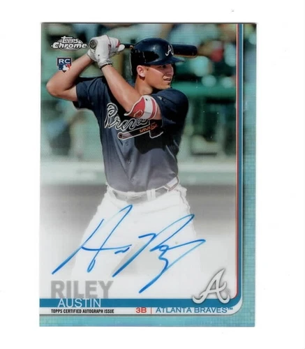 2019 Topps Chrome Rookie Autographs Refractors #RAAR Austin Riley. #211/499