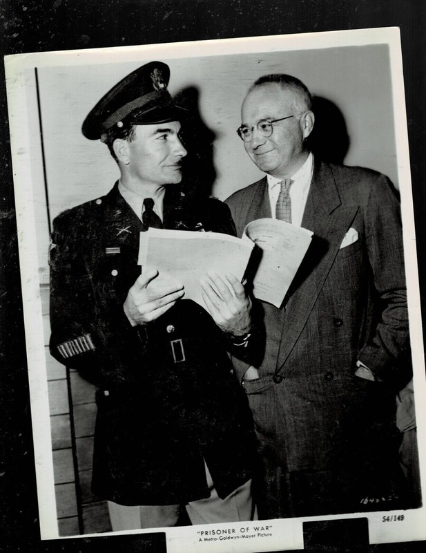 SUPER RARE!! 8X10 1954 ORIGNAL PRISON OF WAR Ronald Reagan Steve Forrest