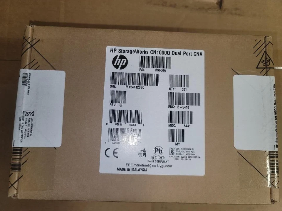 NEW HP STORAGEWORKS QLE8242-HP CN1000Q BS668A 10GB Dual Port CNA NETWORK ADAPTER - Image 2 of 2