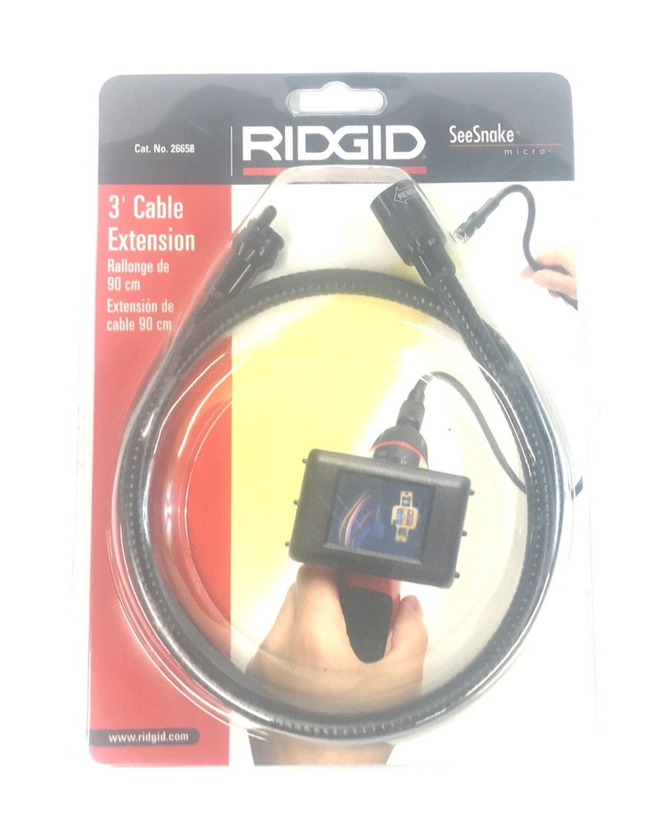 Ridgid SeeSnake Micro 3' Cable Extension 26658 NOS | eBay