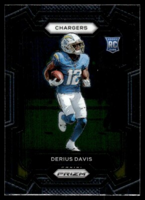 2023 Panini Prizm Rookie Derius Davis Rookie Los Angeles Chargers #351