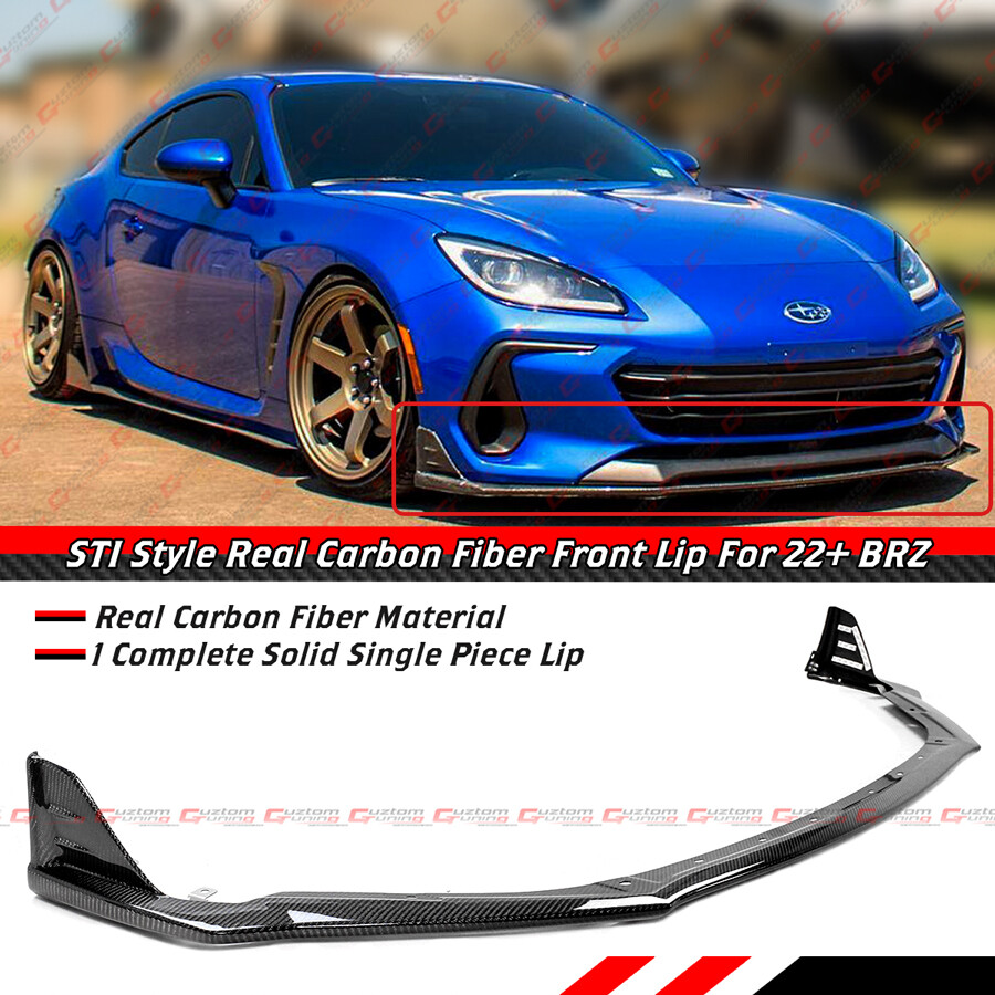 For 2022-25 Subaru BRZ ZD8 Real Carbon Fiber STI Style Front
