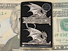 Genuine ZIPPO Windproof Flame Lighter Anne Stokes Collection Gothic Black Ice US