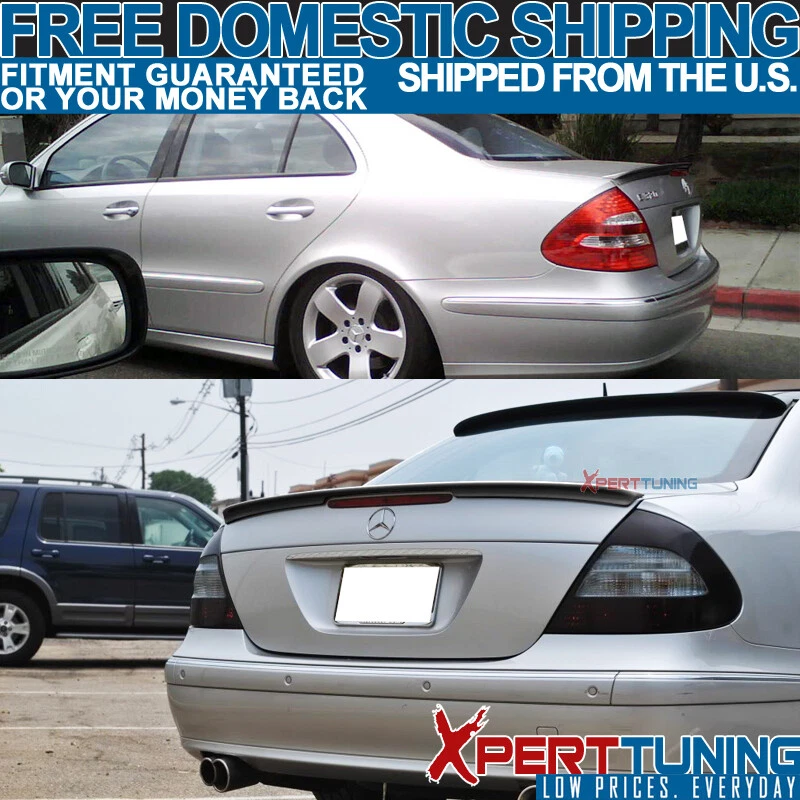 FIT For 03-09 Benz E-Class W211 AMG Trunk Spoiler Painted Obsidian Black #197 Foto 2 de 4