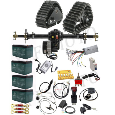Wheels Track 500W 1000W Brushless Differential Motor Rear Axle Kit Snow Sand ATV