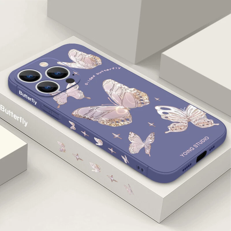 Butterfly Lanyard Soft TPU For iPhone 15 Pro Max 14 13 12 11 X XS XR Case Cover - Image 3 of 4