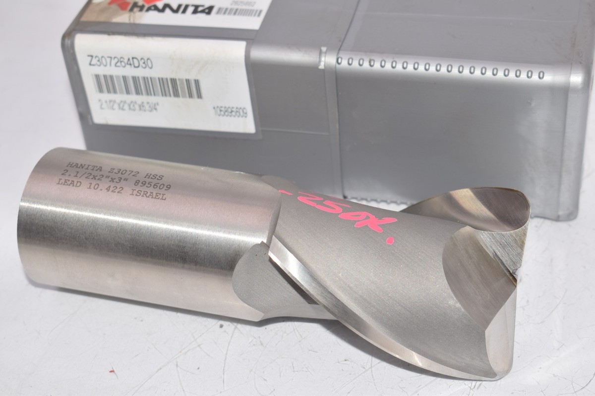 HANITA Z307264D30 2-1/2'' x 2'' x 3'' x 6-3/4'' 2 Flute HANITA Z307264D30 2-1/2'' x 2'' x 3'' x 6-3/4'' 2 Flute
