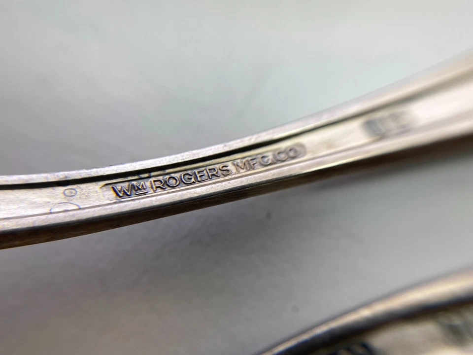 Lote de colheres antigas Oneida Swanson Rogers Adams Jefferson President Charity DS68 - Imagem 4 de 4