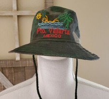 Puerto Vallarta Mexico Camo Green Kid's or Woman's Boonie Hat