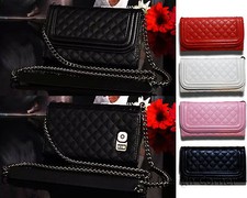 Purse Wallet Case W Shoulder Straps  Mirror For Samsung S6/S7/S8/ Edge/ Note5