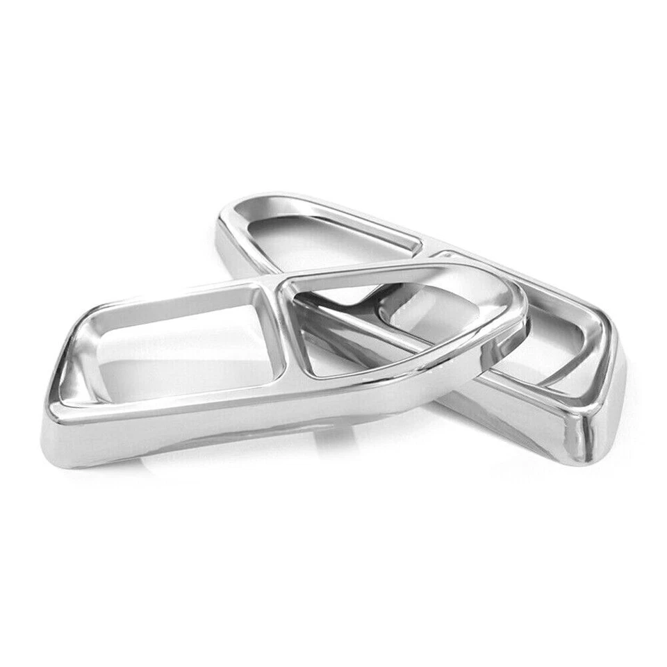 Cubierta de salida del tubo de escape del silenciador trasero para BMW Serie 7 G11 G12 2016-2018 cromada Foto 4 de 4