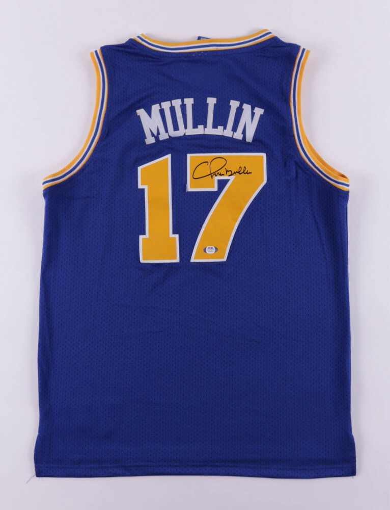Chris Mullin Autographed Signed Golden State Warriors Custom On-Court Style Jersey PSA Holo 
