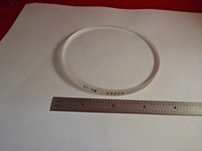 NICE OPTICAL FLAT 4" DIAMETER GLASS LENS PART OPTICAL OPTICS AS PICTURED 86-61
