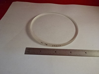 NICE OPTICAL FLAT 4'' DIAMETER GLASS LENS PART OPTICAL OPTICS AS PICTURED &86-61