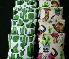 SOUTHWEST AZTEC BULL SKULL CACTUS DESERT  8 ACA Regulation Corn Hole Game Bags