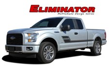 ELIMINATOR Side Door Hockey Stripes Vinyl Graphics Decals 2015-2020 Ford F-150