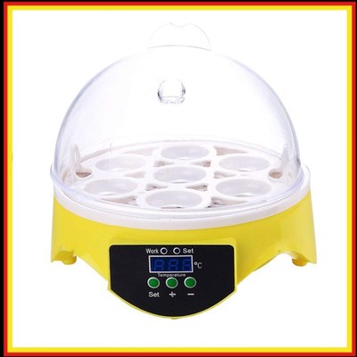Mini 7 Egg Incubator Poultry Incubator Brooder Digital Temperature Control Eggs
