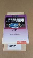 Jeopardy - SNES- Manual Only  NO GAME 