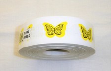 BUTTERFLY YELLOW TANNING STICKER Stickers Scrapbooking Crafts -50 COUNT 