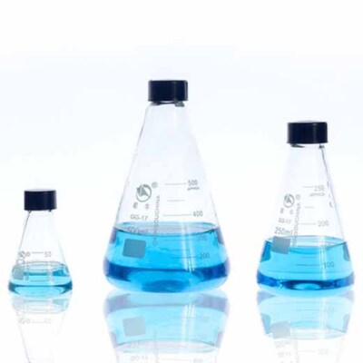 Borosilicate Erlenmeyer flask Lab Chemistry glassware 50-1000ml Laboratory